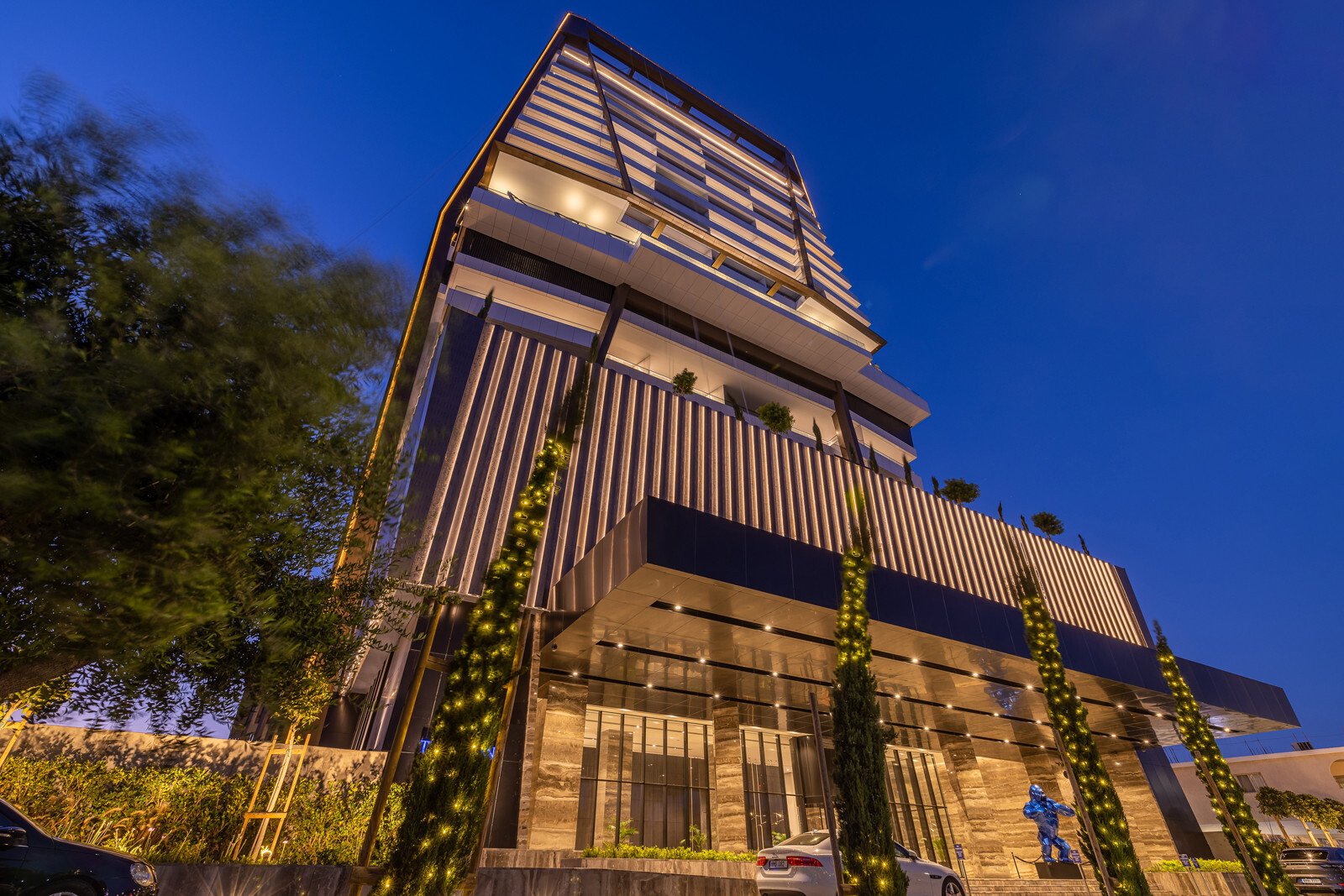 Yasmin Airconditioning Pvt.Ltd. corporate building at night, Mumbai